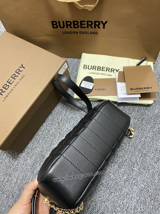 Burberry專門店新款絎縫款Lola蘿納相機包 巴寶莉羔羊皮小斜挎女包 yxb1089